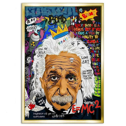 Everybody is a genius - Einstein - Leinwandbild Pop Art (Canvas) kaufen bei Linkreich – Jetzt entdecken!