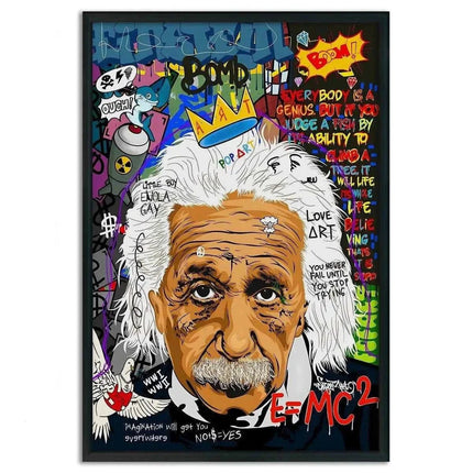 Everybody is a genius - Einstein - Leinwandbild Pop Art (Canvas) kaufen bei Linkreich – Jetzt entdecken!