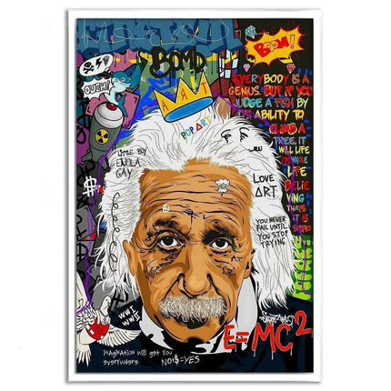 Everybody is a genius - Einstein - Leinwandbild Pop Art (Canvas) kaufen bei Linkreich – Jetzt entdecken!