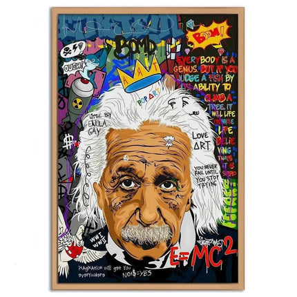 Everybody is a genius - Einstein - Leinwandbild Pop Art (Canvas) kaufen bei Linkreich – Jetzt entdecken!