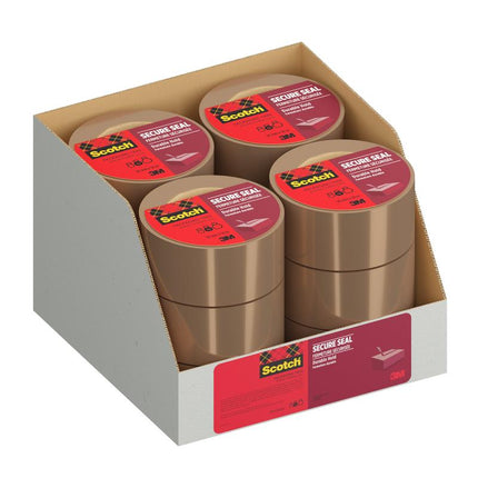 Scotch® Verpackungsklebeband für einen sicheren Verschluss, 50 mm x 50 m