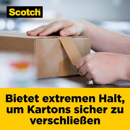 Scotch® Box Lock™ Papier-Verpackungsband, 48 mm x 22,8 m, 1 Rolle/Packung | Packung (1 Rolle)