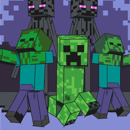 Minecraft Fleecedecke Creeper 100 x 150 cm weiche Decke
