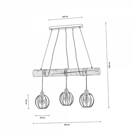 B-Ware Euluna Hängeleuchte Karou Deckenlampe Hängelampe Pendellampe Lampe Leuchte E27