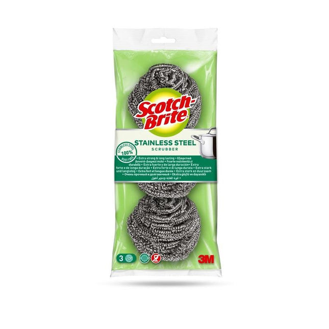 Scotch-Brite® Edelstahl-Spirale, 3 Stück pro Packung | Packung (1 Stück)