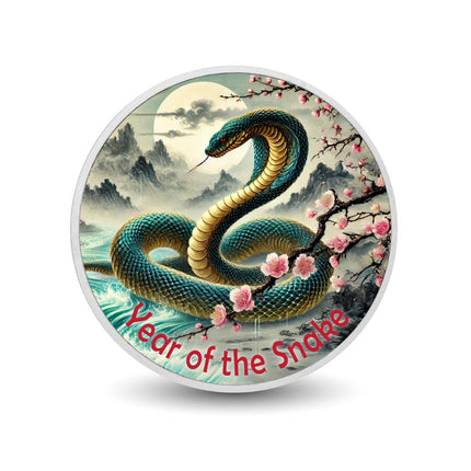 Year of the Snake - Lunar Elegance 1oz Silver Coin