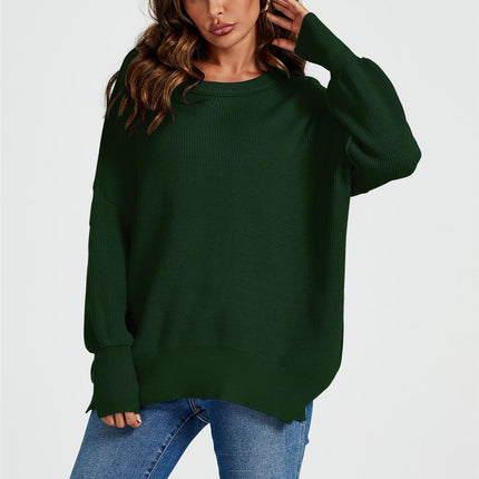 Oversized Jumper Top In Green