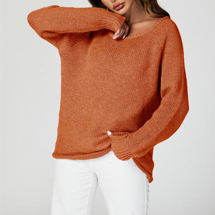 Comfy Jumper Top In Orange