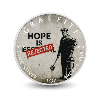 Silver Dissent Rejected Hope 1oz Fine Silver Coloured Coin