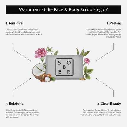 Face & Body Scrub Soap Bar (Seife) kaufen bei Linkreich – Jetzt entdecken!