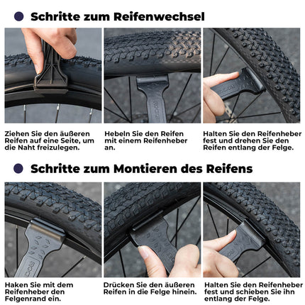 Fahrrad 2 - IN - 1 Reifenheber Fahrradwerkzeug Tragbar (Reifenheber) kaufen bei Linkreich – Jetzt entdecken!