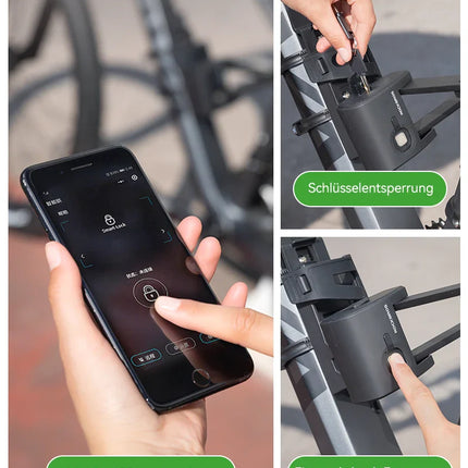 Fahrrad  Fingerabdruck Faltschloss USB-Aufladung