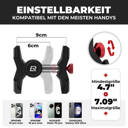 Fahrrad Handyhalterung 180° Drehbar für Handy 4.7~7.09" (Fahrrad Handyhalterung) kaufen bei Linkreich – Jetzt entdecken!