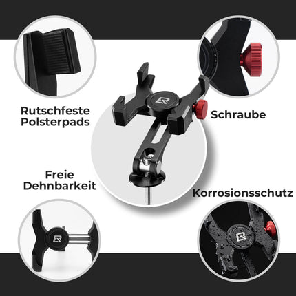 Fahrrad Handyhalterung 180° Drehbar für Handy 4.7~7.09" (Fahrrad Handyhalterung) kaufen bei Linkreich – Jetzt entdecken!