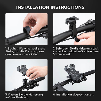 Fahrrad Handyhalterung 360° Drehbar für 4,5 - 7,2 Zoll (Fahrrad Handyhalterung) kaufen bei Linkreich – Jetzt entdecken!