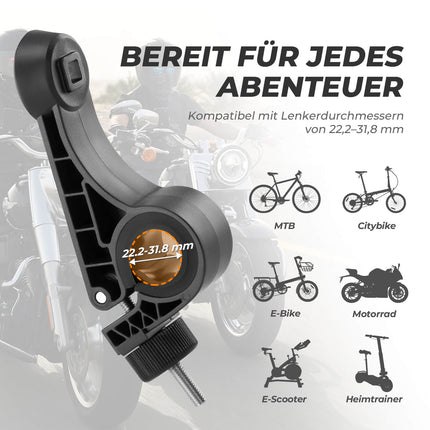 Fahrrad Handyhalterung 360° Drehbar für Handy 4.5~7.2" (Fahrrad Handyhalterung) kaufen bei Linkreich – Jetzt entdecken!