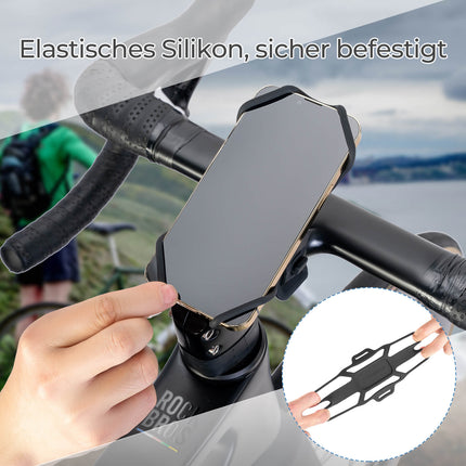 Fahrrad Handyhalterung Stoßdämpfend Kratzfest für 4" - 7" Handy (Fahrrad Handyhalterung) kaufen bei Linkreich – Jetzt entdecken!