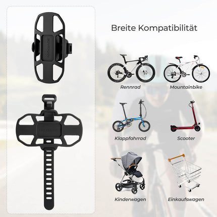Fahrrad Handyhalterung Stoßdämpfend Kratzfest für 4" - 7" Handy (Fahrrad Handyhalterung) kaufen bei Linkreich – Jetzt entdecken!
