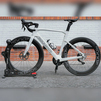 Fahrrad-Klappständer mit Doppelstreben aus Karbonstahl