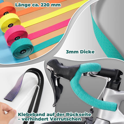 Fahrrad Lenkerband Griffband Lang 220cm für MTB Rennrad Vier Farben (Lenkerband) kaufen bei Linkreich – Jetzt entdecken!