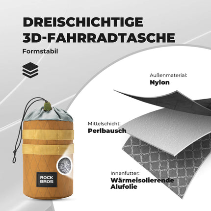 Fahrrad Lenkertasche 1.2L für Trinkflaschen Ø10 cm (Fahrradtaschen) kaufen bei Linkreich – Jetzt entdecken!