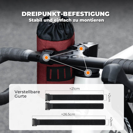 Fahrrad Lenkertasche Mini 1L für Trinkflaschen Ø9 cm (Fahrradtaschen) kaufen bei Linkreich – Jetzt entdecken!