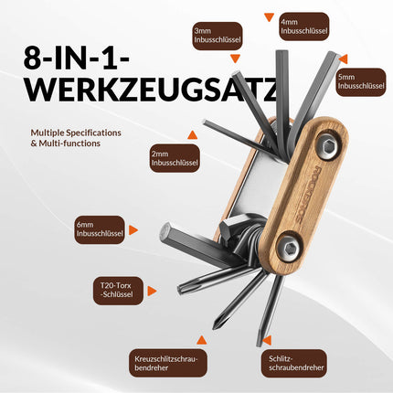 Fahrrad Multifunktionswerkzeug 8 in 1 Reparaturset (Werkzeuge) kaufen bei Linkreich – Jetzt entdecken!