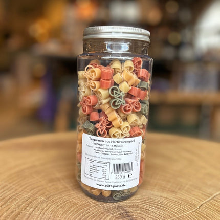 SEO. Fahrrad Pasta 250g im PET Glas - Linkreich