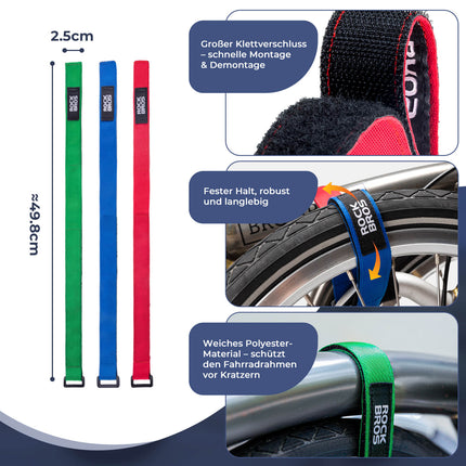 Fahrrad - Stabilisator - Gurte Hosenband für Brompton Fahrrad (Reflektorbänder) kaufen bei Linkreich – Jetzt entdecken!