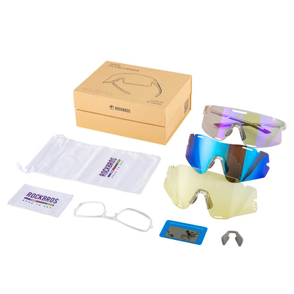 Fahrradbrille Drei - Gläser Konfigurationssystem - BOUNDLESS Serie (Fahrradbrille) kaufen bei Linkreich – Jetzt entdecken!