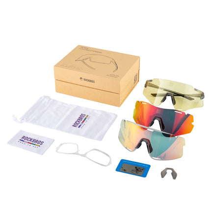 Fahrradbrille Drei - Gläser Konfigurationssystem - BOUNDLESS Serie (Fahrradbrille) kaufen bei Linkreich – Jetzt entdecken!