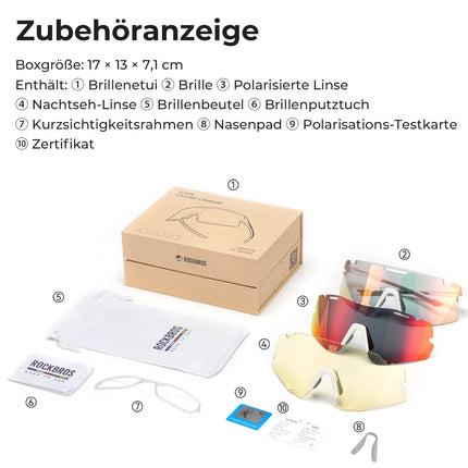 Fahrradbrille Drei - Gläser Konfigurationssystem - BOUNDLESS Serie (Fahrradbrille) kaufen bei Linkreich – Jetzt entdecken!