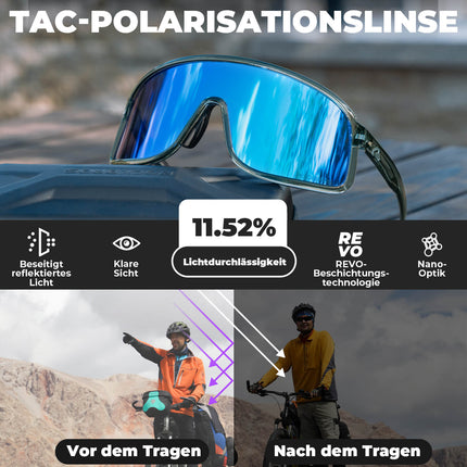 Fahrradbrille Polarisiert Sonnenbrille UV400 - Schutz – SHOWDOW Serie (Fahrradbrille) kaufen bei Linkreich – Jetzt entdecken!