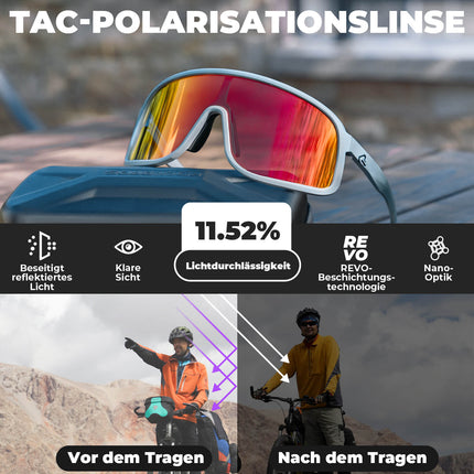 Fahrradbrille Polarisiert Sonnenbrille UV400 - Schutz – SHOWDOW Serie (Fahrradbrille) kaufen bei Linkreich – Jetzt entdecken!