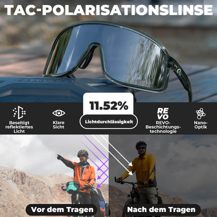 Fahrradbrille Polarisiert Sonnenbrille UV400 - Schutz – SHOWDOW Serie (Fahrradbrille) kaufen bei Linkreich – Jetzt entdecken!