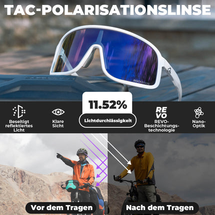 Fahrradbrille Polarisiert Sonnenbrille UV400 - Schutz – SHOWDOW Serie (Fahrradbrille) kaufen bei Linkreich – Jetzt entdecken!