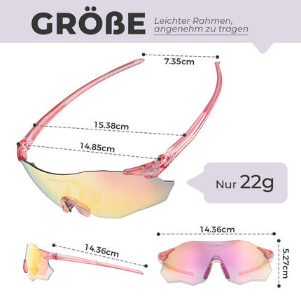 Fahrradbrille Selbsttönend UV400 - Schutz Ohne Rahmen - SWIFT (Fahrradbrille) kaufen bei Linkreich – Jetzt entdecken!