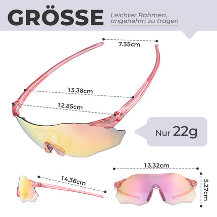 Fahrradbrille Selbsttönend UV400 - Schutz Ohne Rahmen - SWIFT (Fahrradbrille) kaufen bei Linkreich – Jetzt entdecken!