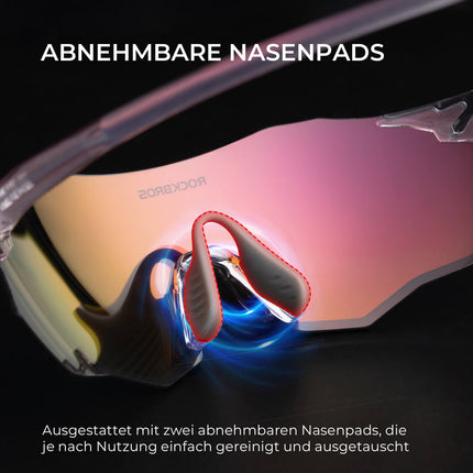 Fahrradbrille Verspiegelte Gläser UV400 - Schutz Ohne Rahmen - SWIFT (Fahrradbrille) kaufen bei Linkreich – Jetzt entdecken!