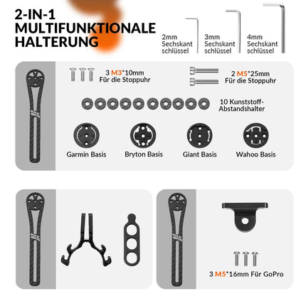 Fahrradcomputer Halterung Lenkerhalterung für Garmin/Wahoo/Bryton/Giant (Fahrrad Handyhalterung) kaufen bei Linkreich – Jetzt entdecken!