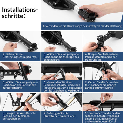 Fahrradgepäckträger mit Schutzblech Montage ohne Bohren 26 - 29 Zoll (Fahrradgepäckträger) kaufen bei Linkreich – Jetzt entdecken!