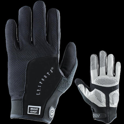 SEO. Fahrradhandschuhe / Fitness Handschuhe - Maxi Grip - F13 - C.P. Sports - Schwarz Linkreich