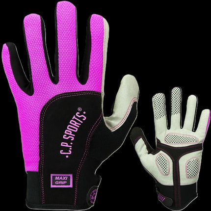 SEO. Fahrradhandschuhe / Fitness Handschuhe - Maxi Grip - F13 - C.P. Sports - Lila Linkreich