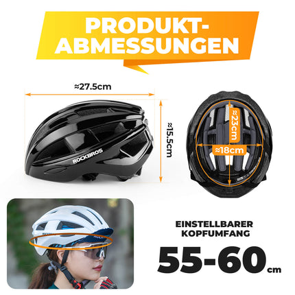 Fahrradhelm mit Rücklicht 55 - 60cm (Fahrradhelme) kaufen bei Linkreich – Jetzt entdecken!