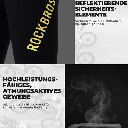 Fahrradhose Lang Gepolstert Nahtlos Schnelltrocknend Herren (Fahrradhose) kaufen bei Linkreich – Jetzt entdecken!
