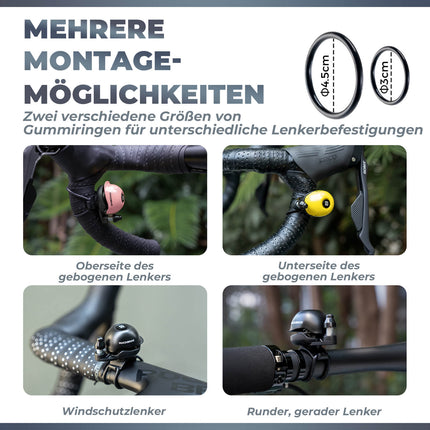 Fahrradklingel 360 - Grad - Drehung für 22 - 34mm Lenker (Fahrradklingel) kaufen bei Linkreich – Jetzt entdecken!