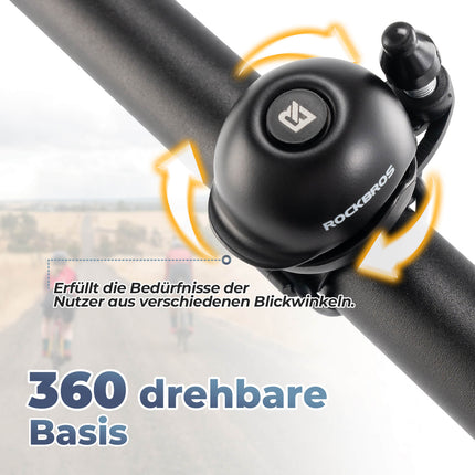 Fahrradklingel 360 - Grad - Drehung für 22 - 34mm Lenker (Fahrradklingel) kaufen bei Linkreich – Jetzt entdecken!