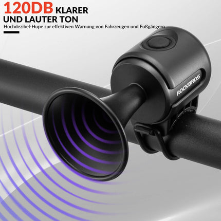 Fahrradklingel Elektrisch 120dB Ton IPX4 Wasserschutz Kinder/Erwachsene (Fahrradklingel) kaufen bei Linkreich – Jetzt entdecken!