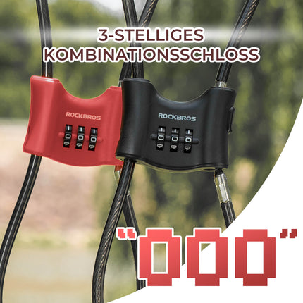 Fahrradschloss mit 5,5 mm Stahlkabel Doppelring (Fahrradschloss) kaufen bei Linkreich – Jetzt entdecken!