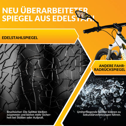 Fahrradspiegel Rückspiegel 360 ° Verstellbarer für Lenker 21 - 26mm (Fahrradspiegel) kaufen bei Linkreich – Jetzt entdecken!